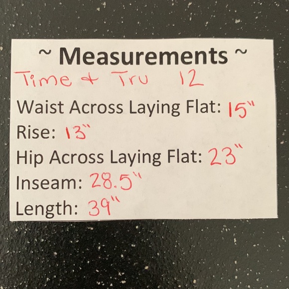 Time and True Paper Bag Jeans Size 12 - Picture 8 of 8